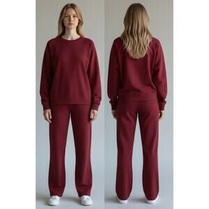 Victoria’s Secret Pink Long Sleeves Sweatshirt Sweatpants 2 piece set -L/G NWT